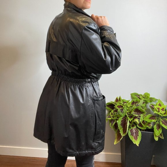 Y2K Canadian Made Leather Jacket -M/L- - Picture 5 of 16